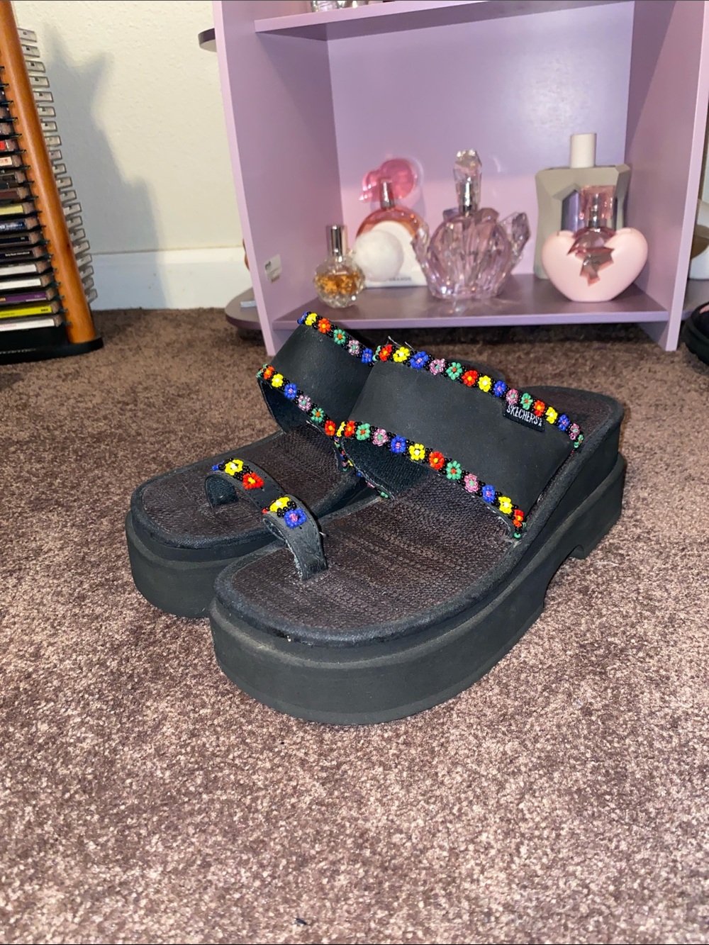 The Ultimate 90s Beaded Platform Toe Ring Skechers Sandals